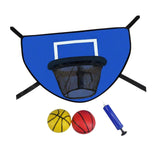 Maxbell Trampoline Basketball Hoop Set Easy Install Soft Lightweight Basketball Game Blue Hoop