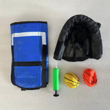 Maxbell Trampoline Basketball Hoop Set Easy Install Soft Lightweight Basketball Game Blue Hoop