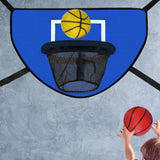 Maxbell Trampoline Basketball Hoop Set Easy Install Soft Lightweight Basketball Game Blue Hoop