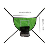 Maxbell Trampoline Basketball Hoop Set Easy Install Soft Lightweight Basketball Game Green Hoop