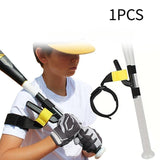 Maxbell Baseball Training Strap Accessories Hitting Equipment Baseball Swing Trainer black and yellow