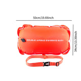 Maxbell Swim Buoy Float for Open Water Swimmers with Belt for Camping Fishing Hiking orange