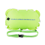 Maxbell Swim Buoy Float for Open Water Swimmers with Belt for Camping Fishing Hiking green