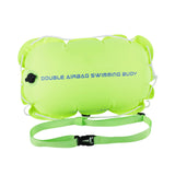 Maxbell Swim Buoy Float for Open Water Swimmers with Belt for Camping Fishing Hiking green