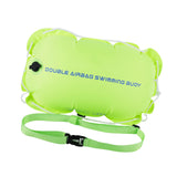 Maxbell Swim Buoy Float for Open Water Swimmers with Belt for Camping Fishing Hiking green