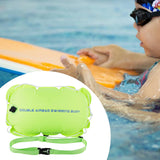 Maxbell Swim Buoy Float for Open Water Swimmers with Belt for Camping Fishing Hiking green