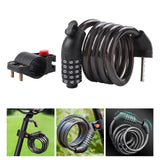 Maxbell Bicycle Cable Lock Accessories Combination Lock for Skateboards Gate Outdoor