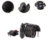 Maxbell Bicycle Cable Lock Accessories Combination Lock for Skateboards Gate Outdoor
