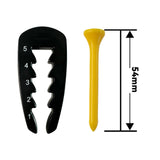 Maxbell Adjustable Golf Tee Height Tool with Ball Spikes Precision Tee Height Setter 5.4 cm Ball Spikes
