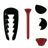 Maxbell Adjustable Golf Tee Height Tool with Ball Spikes Precision Tee Height Setter 5.4 cm Ball Spikes