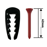 Maxbell Adjustable Golf Tee Height Tool with Ball Spikes Precision Tee Height Setter 5.4 cm Ball Spikes