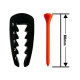 Maxbell Adjustable Golf Tee Height Tool with Ball Spikes Precision Tee Height Setter 8.0 cm Ball Spikes