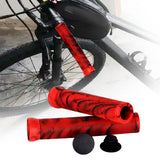 Maxbell 2 Pieces Bike Handlebar Grips DIY for Bike Road Bike Outdoor Activities Red