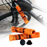 Maxbell 2 Pieces Bike Handlebar Grips DIY for Bike Road Bike Outdoor Activities Orange