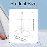 Maxbell Ball Storage Rack Metal Multifunctional Basketball Rack for Indoor Gym Rugby 4 Tier White