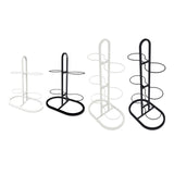 Maxbell Ball Storage Rack Metal Multifunctional Basketball Rack for Indoor Gym Rugby 4 Tier White