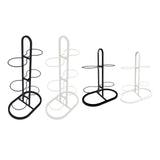 Maxbell Ball Storage Rack Metal Multifunctional Basketball Rack for Indoor Gym Rugby 4 Tier White