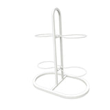 Maxbell Ball Storage Rack Metal Multifunctional Basketball Rack for Indoor Gym Rugby 4 Tier White