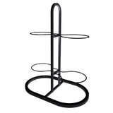Maxbell Ball Storage Rack Metal Multifunctional Basketball Rack for Indoor Gym Rugby 4 Tier Black