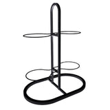 Maxbell Ball Storage Rack Metal Multifunctional Basketball Rack for Indoor Gym Rugby 4 Tier Black
