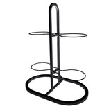 Maxbell Ball Storage Rack Metal Multifunctional Basketball Rack for Indoor Gym Rugby 4 Tier Black