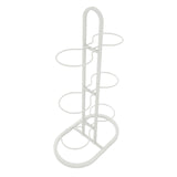 Maxbell Ball Storage Rack Metal Multifunctional Basketball Rack for Indoor Gym Rugby 6 Tier White