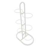 Maxbell Ball Storage Rack Metal Multifunctional Basketball Rack for Indoor Gym Rugby 6 Tier White