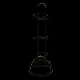 Maxbell Ball Storage Rack Metal Multifunctional Basketball Rack for Indoor Gym Rugby 6 Tier Black