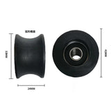 Maxbell Nylon Single 6000 Series Bearing Belt Pulley Replacement for Rowing Machines 41mmx24mm