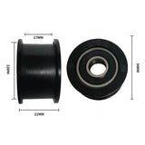 Maxbell Nylon Two 6000 Series Bearing Belt Pulley Versatile Accessory for Treadmills 36x21mm