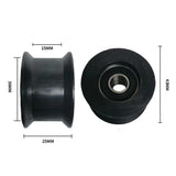 Maxbell Nylon Two 6000 Series Bearing Belt Pulley Versatile Accessory for Treadmills 43x25mm
