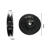 Maxbell Nylon Bearing Pulley Wheel Generic Accessories for Cable Machine Lightweight 102x25mm