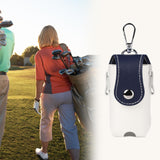 Maxbell Golf Ball Waist Bag Premium for Women, Men Convenient Waterproof Carry Pouch White and Blue