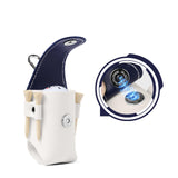 Maxbell Golf Ball Waist Bag Premium for Women, Men Convenient Waterproof Carry Pouch White and Blue