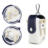 Maxbell Golf Ball Waist Bag Premium for Women, Men Convenient Waterproof Carry Pouch White and Blue