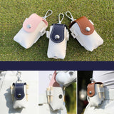 Maxbell Golf Ball Waist Bag Premium for Women, Men Convenient Waterproof Carry Pouch White and Brown
