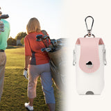 Maxbell Golf Ball Waist Bag Premium for Women, Men Convenient Waterproof Carry Pouch White and Pink