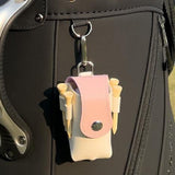 Maxbell Golf Ball Waist Bag Premium for Women, Men Convenient Waterproof Carry Pouch White and Pink