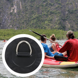 Maxbell Stainless Steel D Ring Patch Canoe Inflatable Boat Kayak Boating Replacement Black