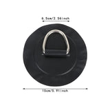 Maxbell Stainless Steel D Ring Patch Canoe Inflatable Boat Kayak Boating Replacement Black