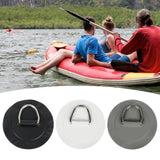 Maxbell Stainless Steel D Ring Patch Canoe Inflatable Boat Kayak Boating Replacement Black