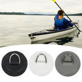 Maxbell Stainless Steel D Ring Patch Canoe Inflatable Boat Kayak Boating Replacement Black