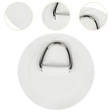 Maxbell Stainless Steel D Ring Patch Canoe Inflatable Boat Kayak Boating Replacement White