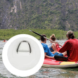Maxbell Stainless Steel D Ring Patch Canoe Inflatable Boat Kayak Boating Replacement White