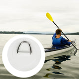 Maxbell Stainless Steel D Ring Patch Canoe Inflatable Boat Kayak Boating Replacement White