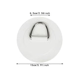 Maxbell Stainless Steel D Ring Patch Canoe Inflatable Boat Kayak Boating Replacement White