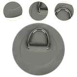 Maxbell Stainless Steel D Ring Patch Canoe Inflatable Boat Kayak Boating Replacement Gray