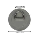Maxbell Stainless Steel D Ring Patch Canoe Inflatable Boat Kayak Boating Replacement Gray