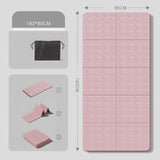 Maxbell Exercise Pilates Mat Gift Gymnastics Athletes Home Fitness Foldable Yoga Mat Pink