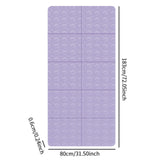 Maxbell Exercise Pilates Mat Gift Gymnastics Athletes Home Fitness Foldable Yoga Mat Deep Purple